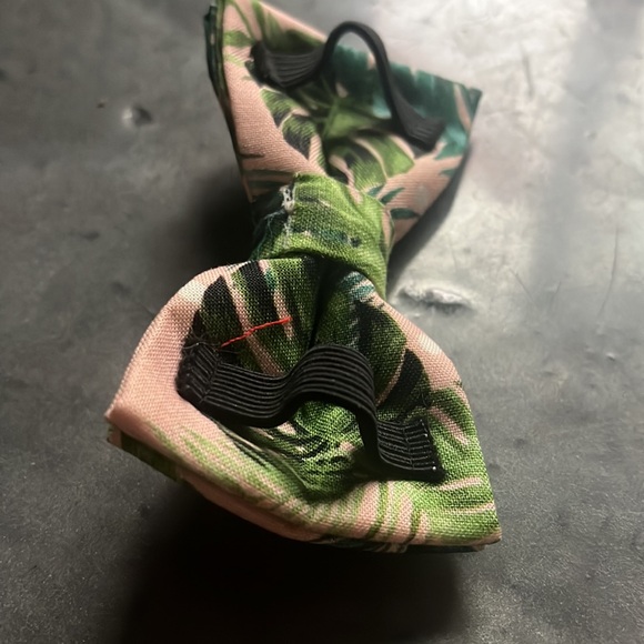 Tropical Pink and Green Bow Tie for Pet - Picture 3 of 5